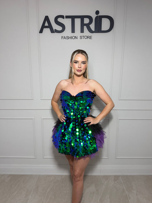 Rochie Belinda formata din corset si fusta din tulle