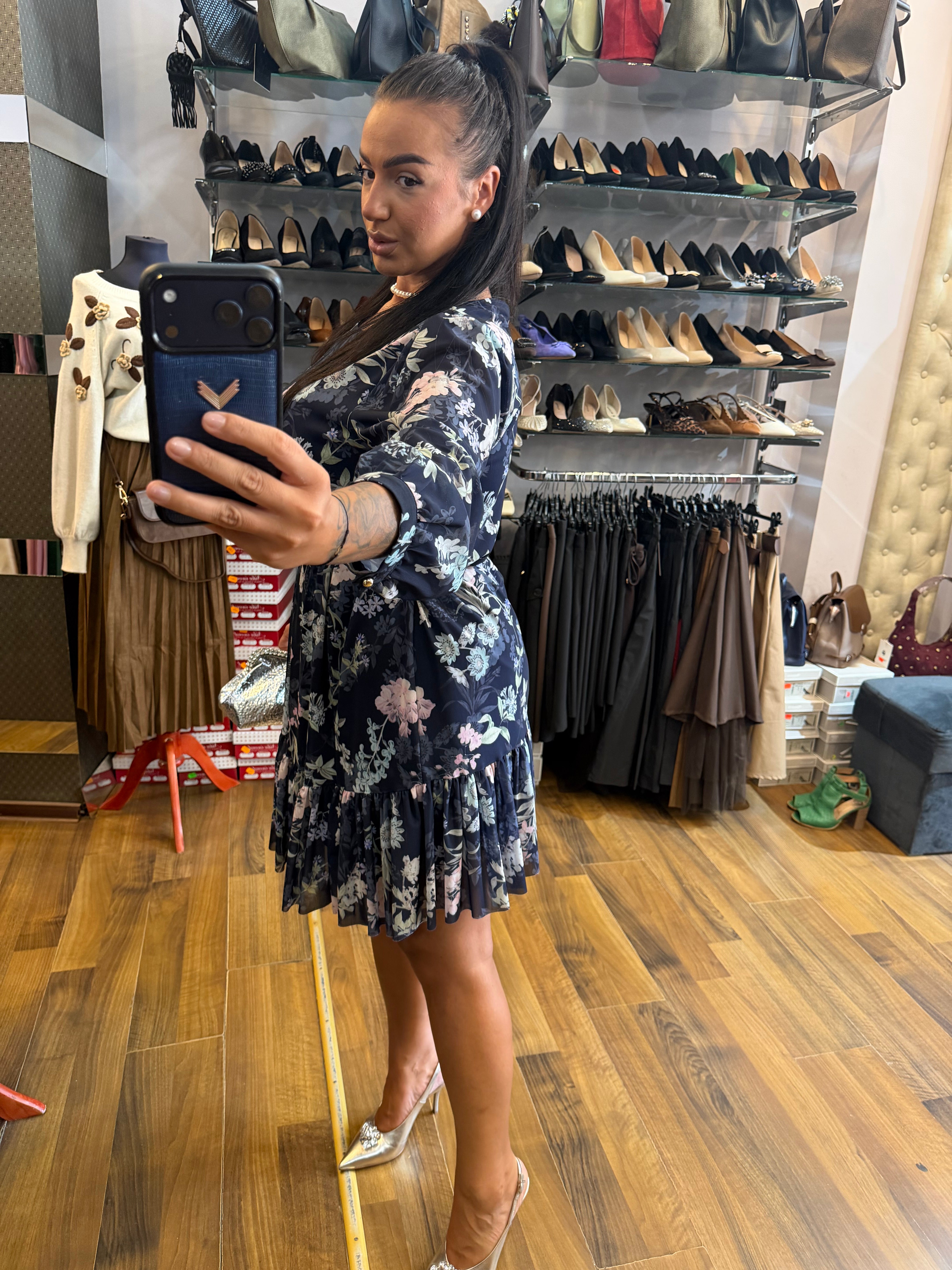 Rochie Akara midi cu imprimeu floral