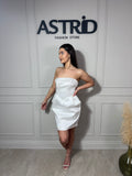 Rochie Jessie scurtă bust dublu și buzunare