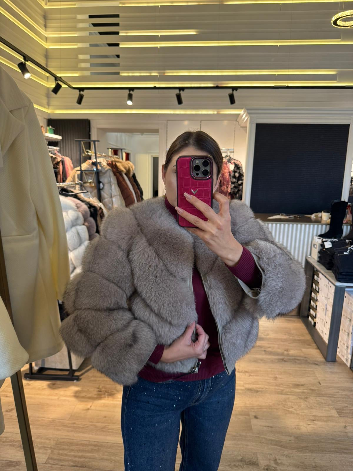 Blană naturală Aida nude