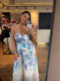 Rochie Blue cu imprimeu floral