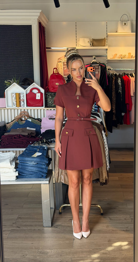 Rochie Ada scurta tip sacou in closch