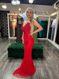 Rochie Rary lunga din dantela cu corset in colt