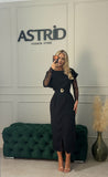 Rochie Callypso midi cu maneci detașabile din dantela