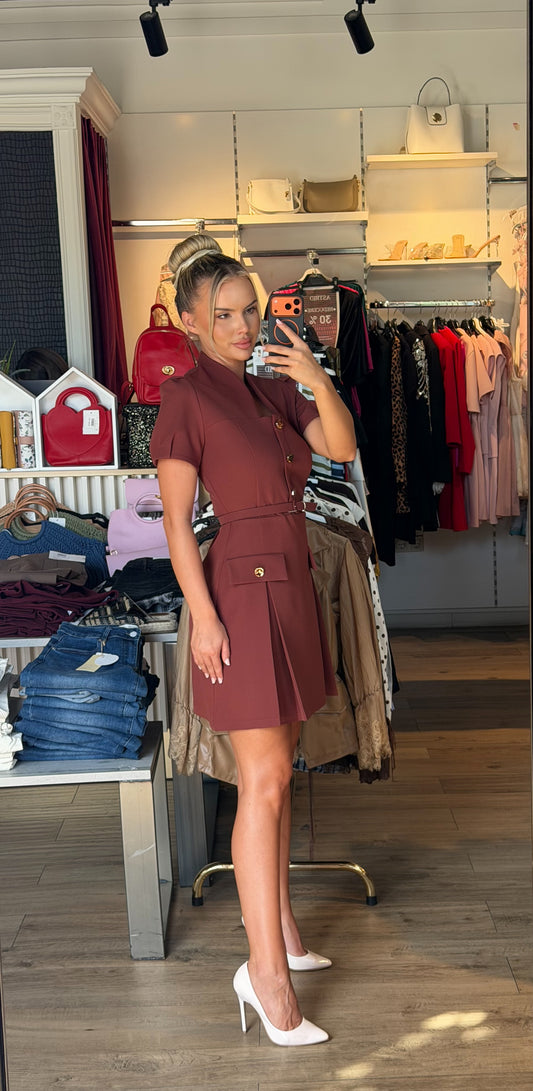 Rochie Ada scurta tip sacou in closch