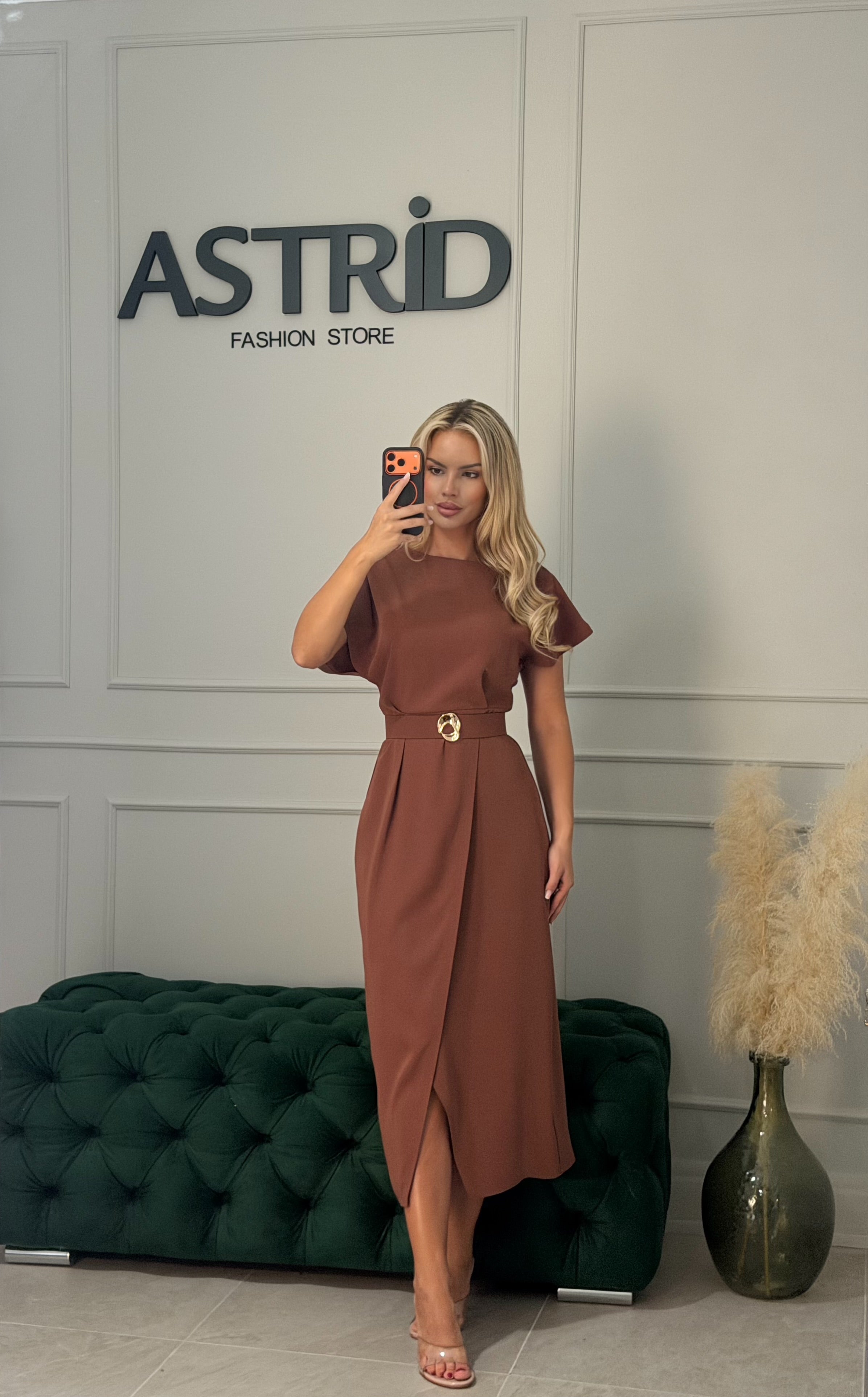 Rochie Callypso midi cu maneci detașabile din dantela