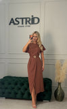 Rochie Callypso midi cu maneci detașabile din dantela