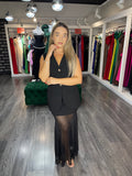 Rochie Mara lungă tiul în partea de jos și vestă în partea de sus