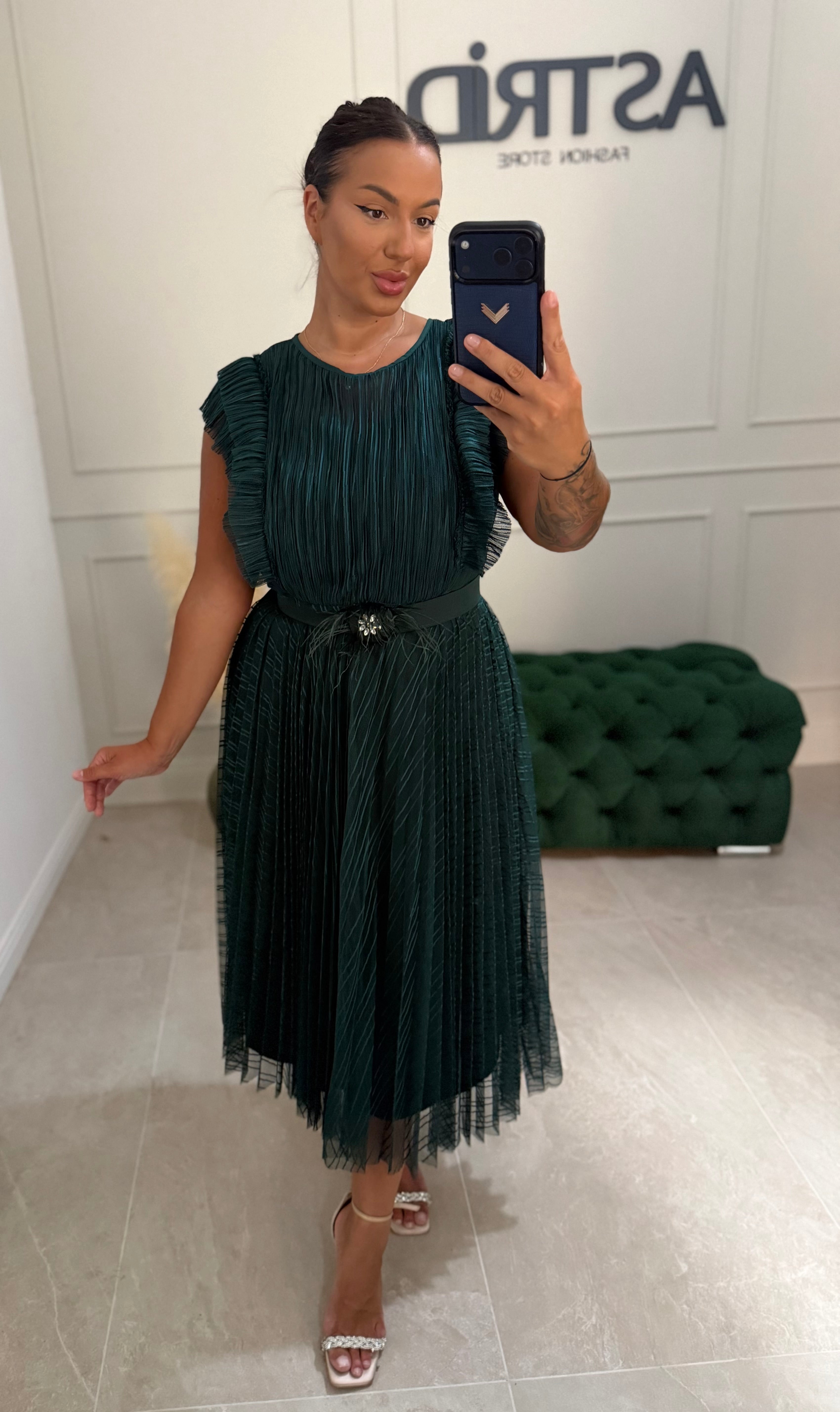Rochie Moore midi plisata