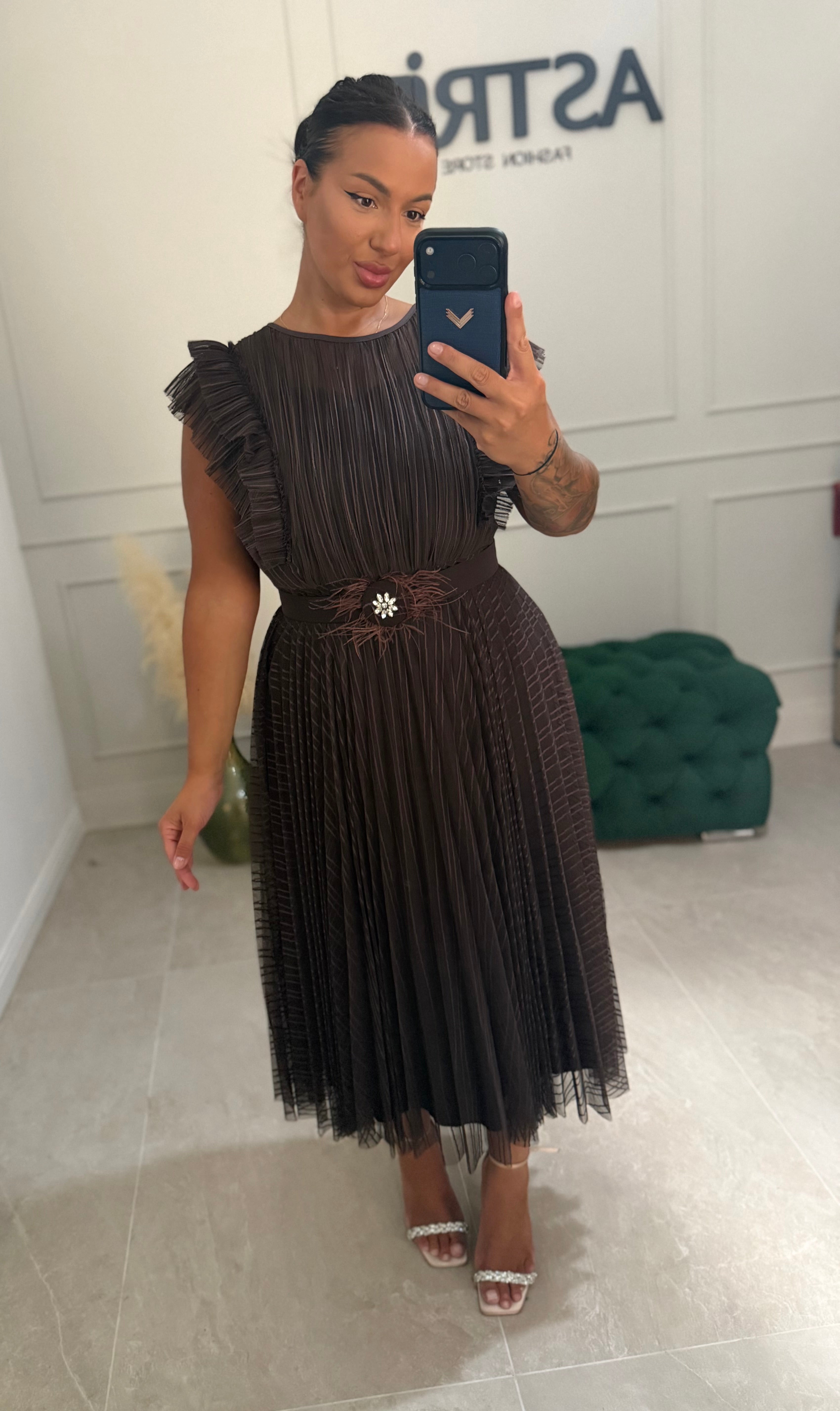 Rochie Moore midi plisata