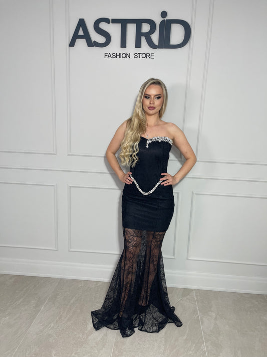 Rochie Clarence formata din corset si fusta din dantela