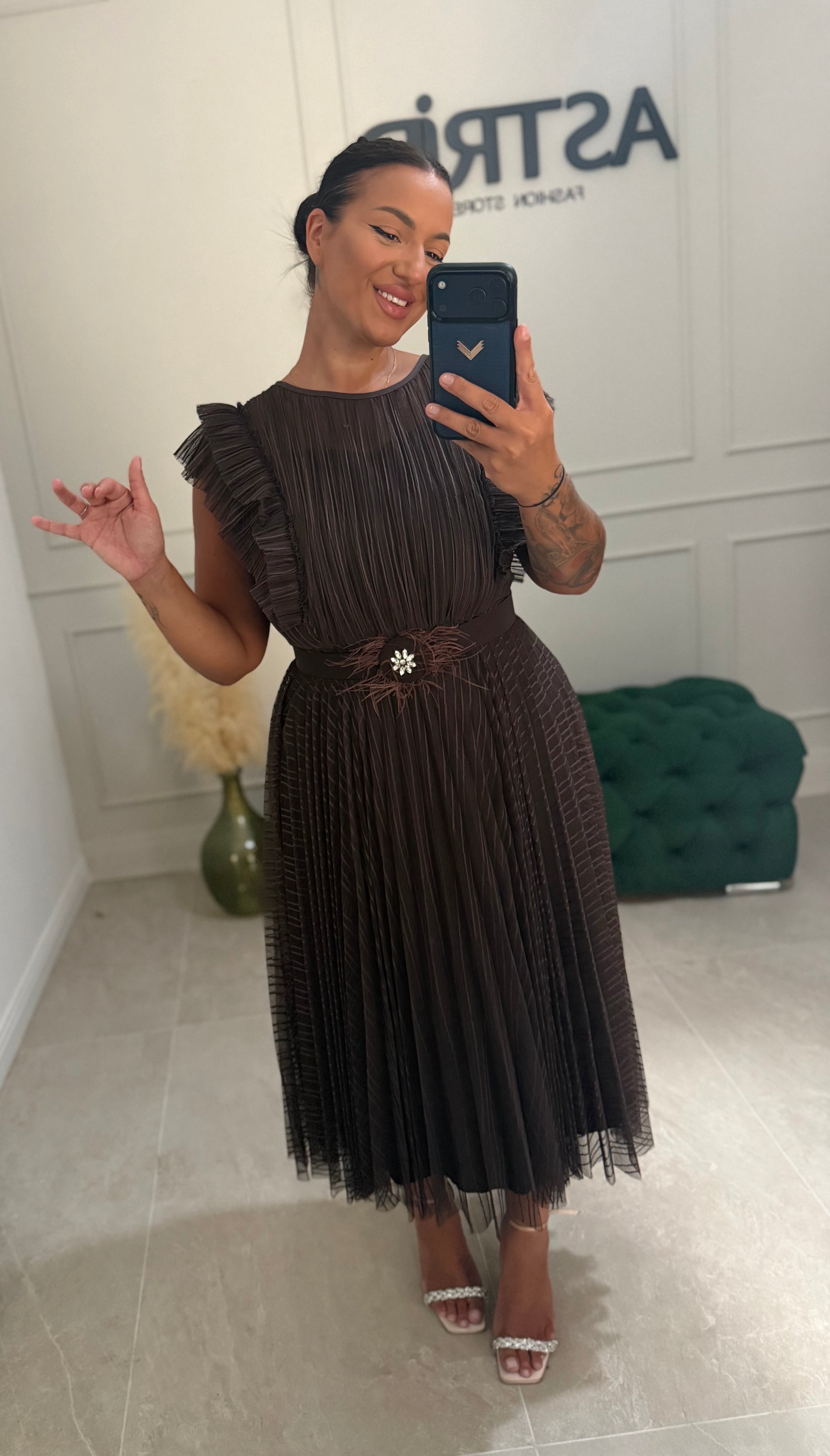 Rochie Moore midi plisata