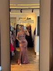 Rochie Crista lunga decorata cu pietre si corset