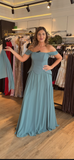 Rochie Green lunga din voal cu maneci barcuta si peplum in talie