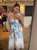 Rochie Blue cu imprimeu floral