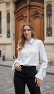 Cămașa Mery accesorizata cu pietre la guler