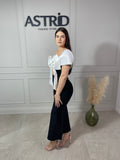 Rochie Kleo tip bandaj funda albă la piept decupaj în față