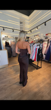 Rochie Mias lunga cu corset si falduri in talie