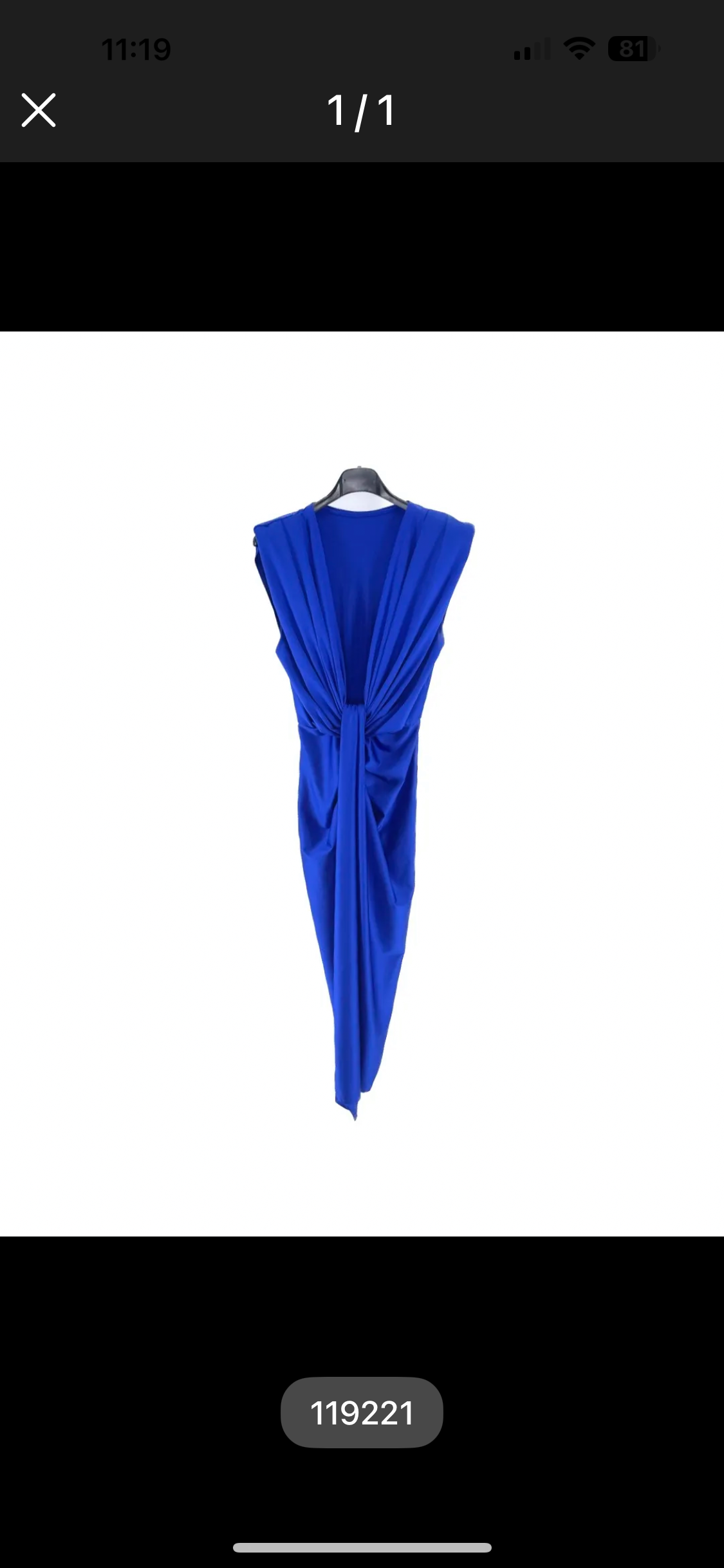 Rochie Nadina midi din lycra cu nod în talie