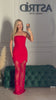 Rochie Britney lunga cu fusta din dantela si bust cu perle