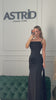 Rochie Glamour lunga satinata cu corset