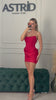 Rochie Mia scurta cu corset si falduri