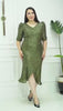 Rochie Elena midi din paiete mânecă 3/4