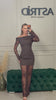 Rochie Ashley lunga cu maneci dantela si fusta dantela
