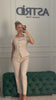 Compleu Bia format din sacou cu maneca scurta si pantalon drept