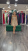 Rochie Amina aurie baby doll din dantela, bretele late