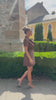 Rochie Bahra scurta tip sacou cu curea in talie