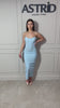 Rochie Zaira midi tip corset cu aplicații pietre