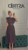Rochie Betul midi din dantela fina si curea in talie